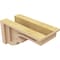 Ekena Millwork 5"W x 10"D x 5"H Wide Highland Rough Cedar Woodgrain TimberThane Corbel, Primed Tan CORUR05X10X05HLDRCPR - alternate 3
